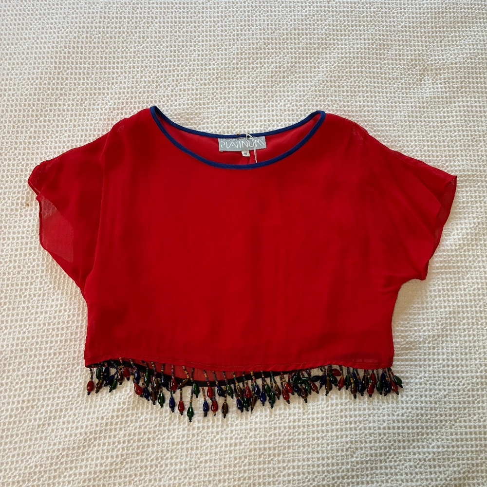 Vintage Beaded Top